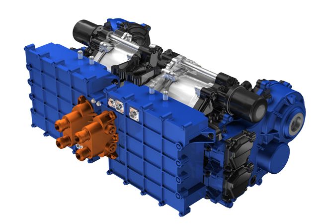 ▲αlive EE （エレクトリックエンジン）350kW電動モーターユニット