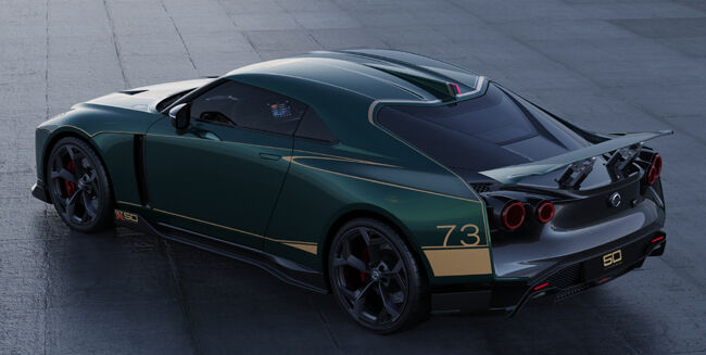 Nissan GT-R50 by Italdesign production rendering Green2.jpg