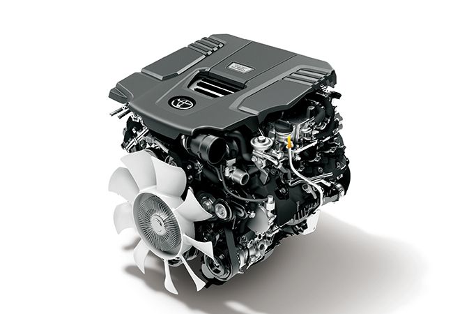 3345cc・V6DOHC24Vディーゼルツインターボ（F33A-FTV型） 309ps/4000rpm  700Nm/1600〜2600rpm　WLTCモード燃費：9.7km/リッター　全域パワフルなチューニング　ZXとGRスポーツに設定