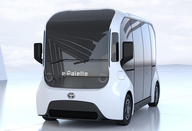▲東京2020オリンピック・パラリンピック競技大会でも使用された自動運転EVの最新バージョン「eパレット（e-Palette）」