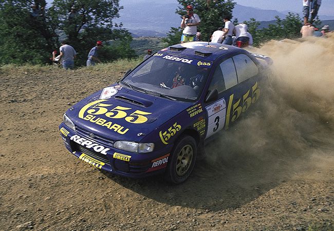 インプレッサWRXは1995〜1997年の3年連続でWRCメイクスチャンピオンに輝くなど圧倒的な強さを披露　「ラリーのスバル」のイメージを確立